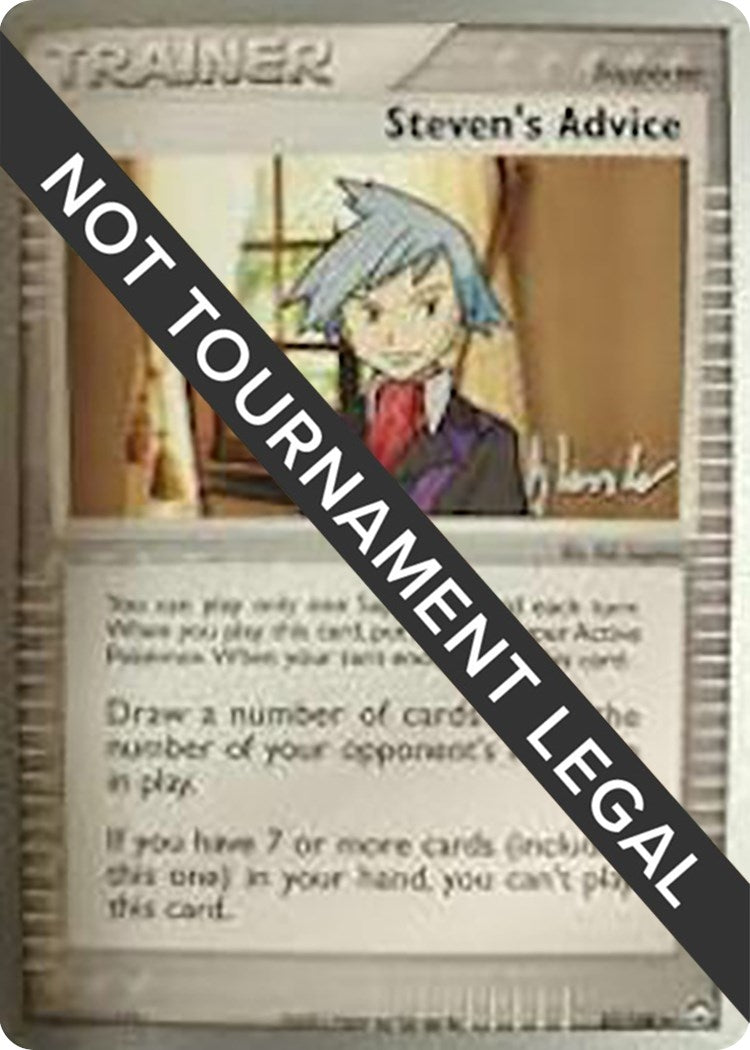 Image for Steven's Advice - 2008 (Dylan Lefavour) (World Championship Decks) (83/108) - Pokemon