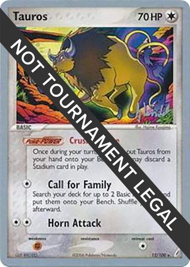 Image for Tauros - 2008 (Dylan Lefavour) (World Championship Decks) (12/100) - Pokemon