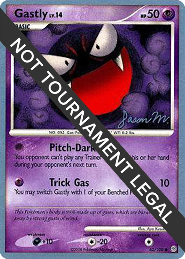 Image for Gastly - 2009 (Jason Martinez) (World Championship Decks) (62/100) - Pokemon