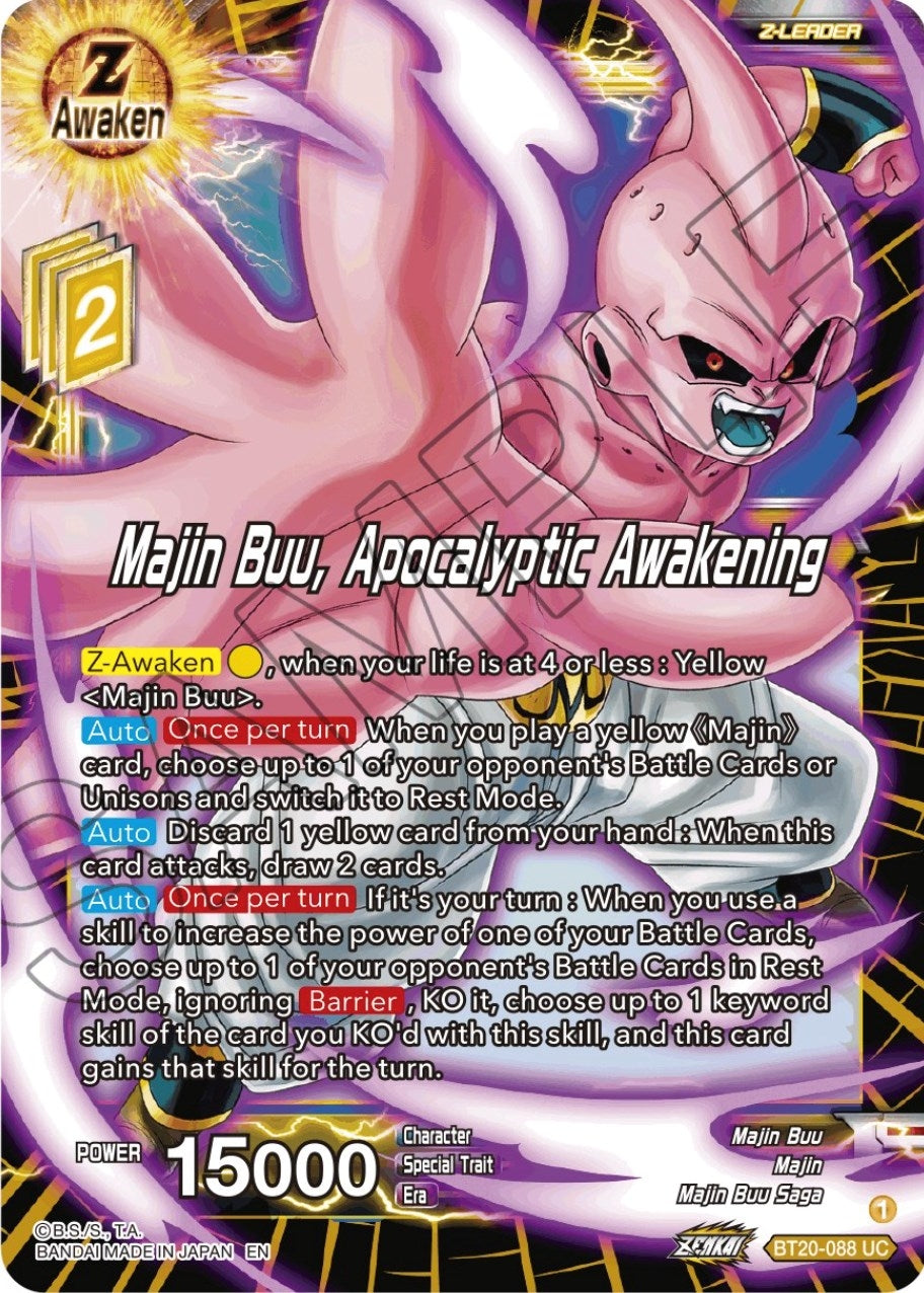 Image for Majin Buu, Apocalyptic Awakening (Power Absorbed) (BT20-088) - Dragon Ball Super: Masters