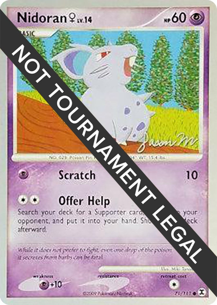 Image for Nidoran F - 2009 (Jason Martinez) (World Championship Decks) (71/111) - Pokemon
