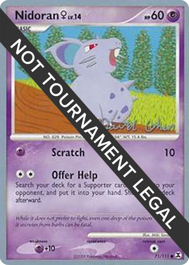 Image for Nidoran F - 2009 (David Cohen) (World Championship Decks) (71/111) - Pokemon