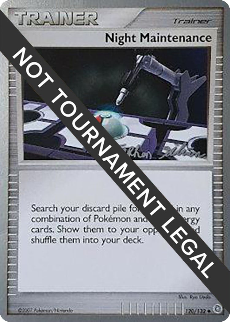 Image for Night Maintenance - 2009 (Stephen Silvestro) (World Championship Decks) (120/132) - Pokemon