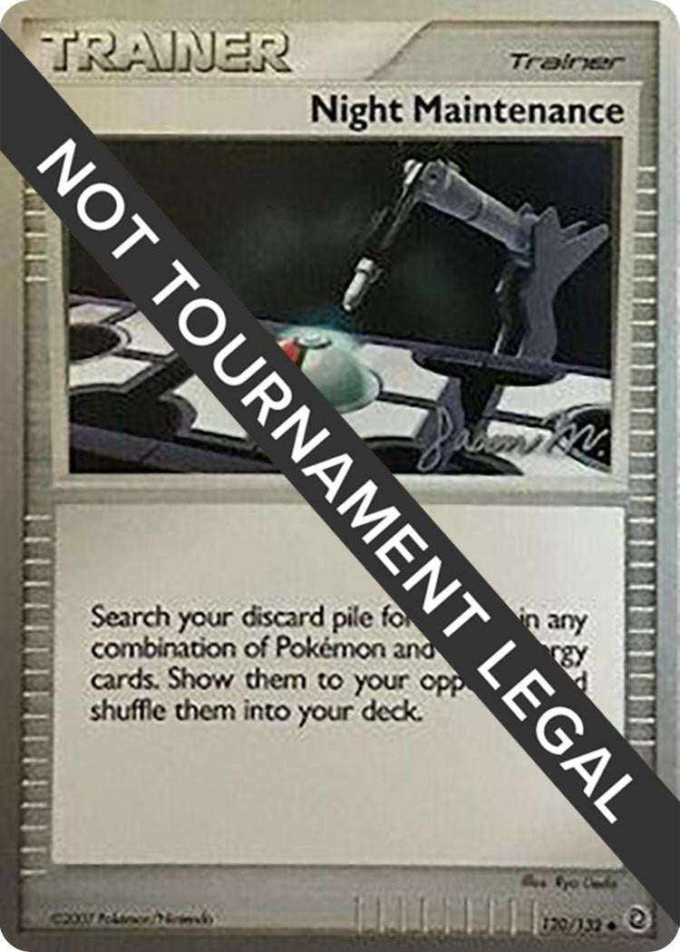 Image for Night Maintenance - 2009 (Jason Martinez) (World Championship Decks) (120/132) - Pokemon