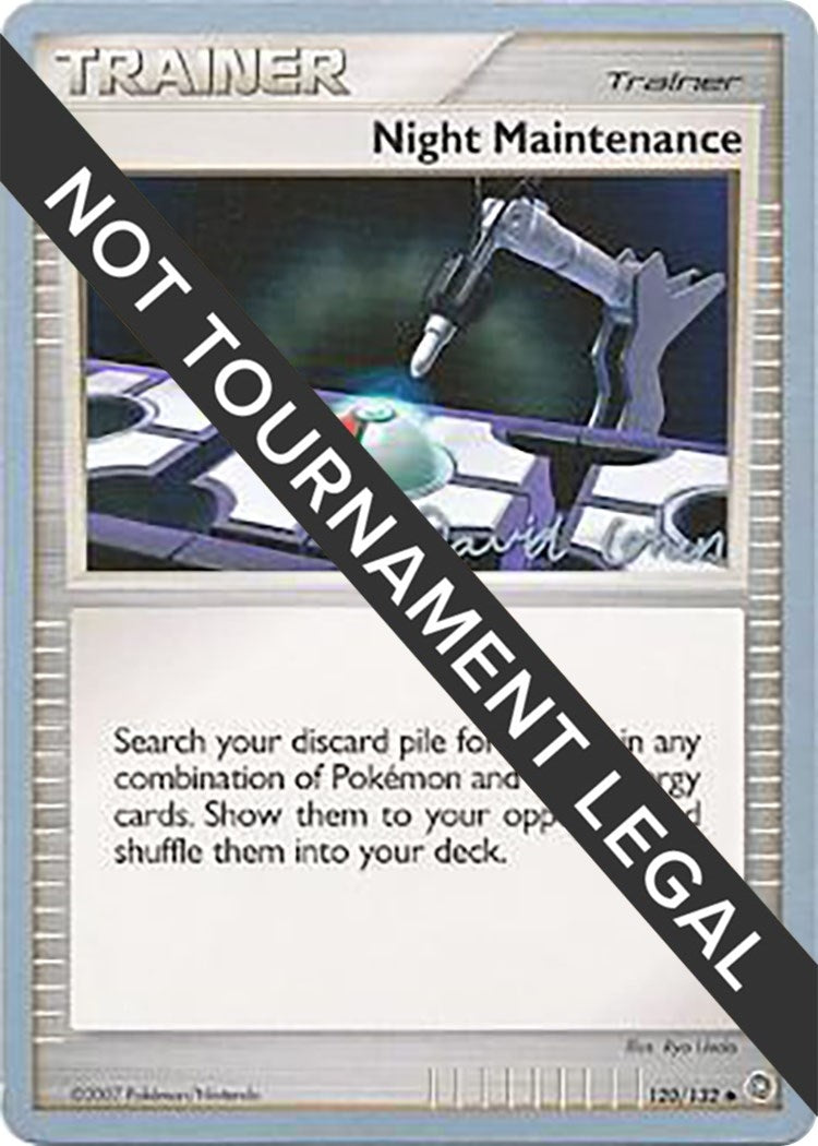 Image for Night Maintenance - 2009 (David Cohen) (World Championship Decks) (120/132) - Pokemon
