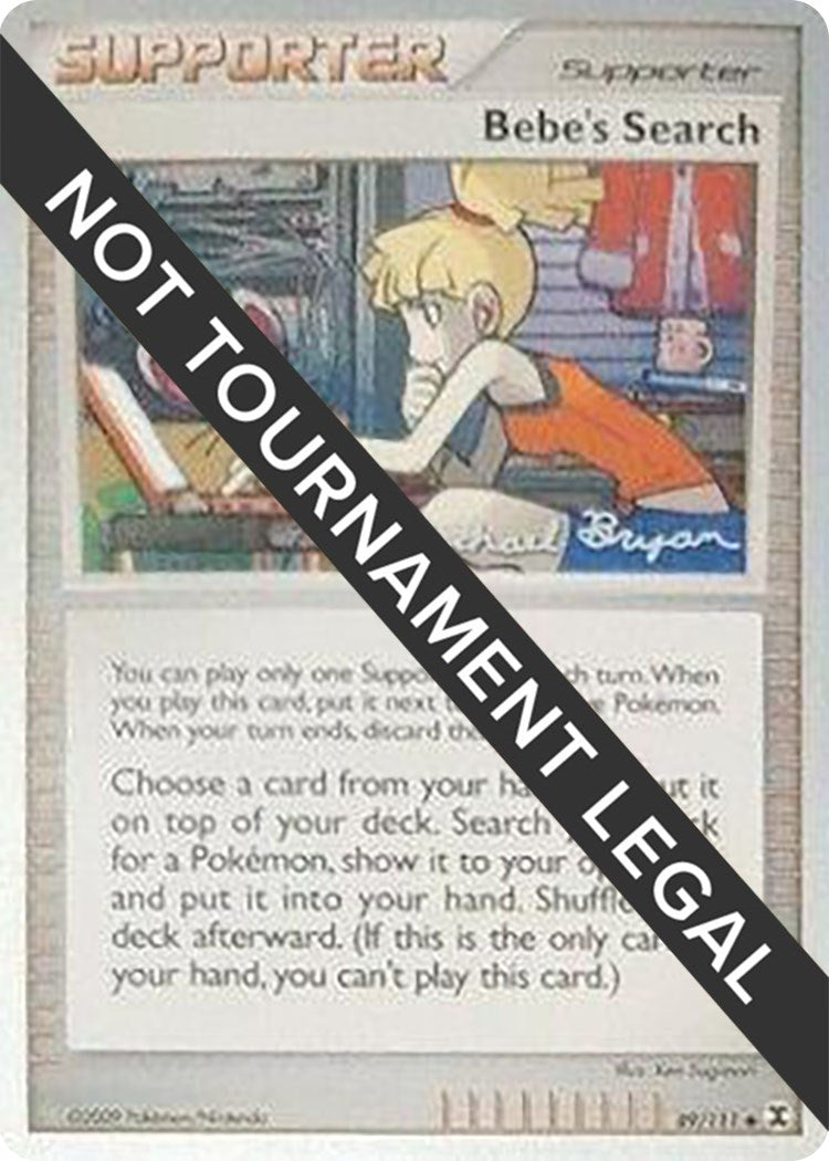 Image for Bebe's Search - 2010 (Mychael Bryan) (World Championship Decks) (89/111) - Pokemon