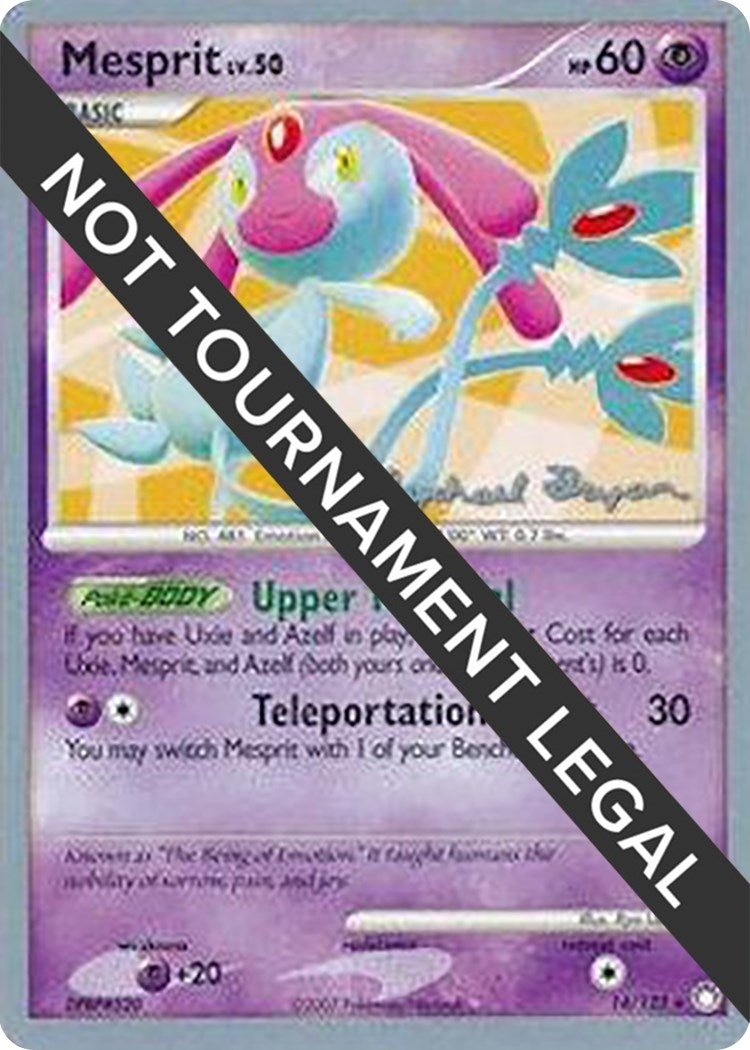 Image for Mesprit - 2010 (Mychael Bryan) (World Championship Decks) (14/123) - Pokemon