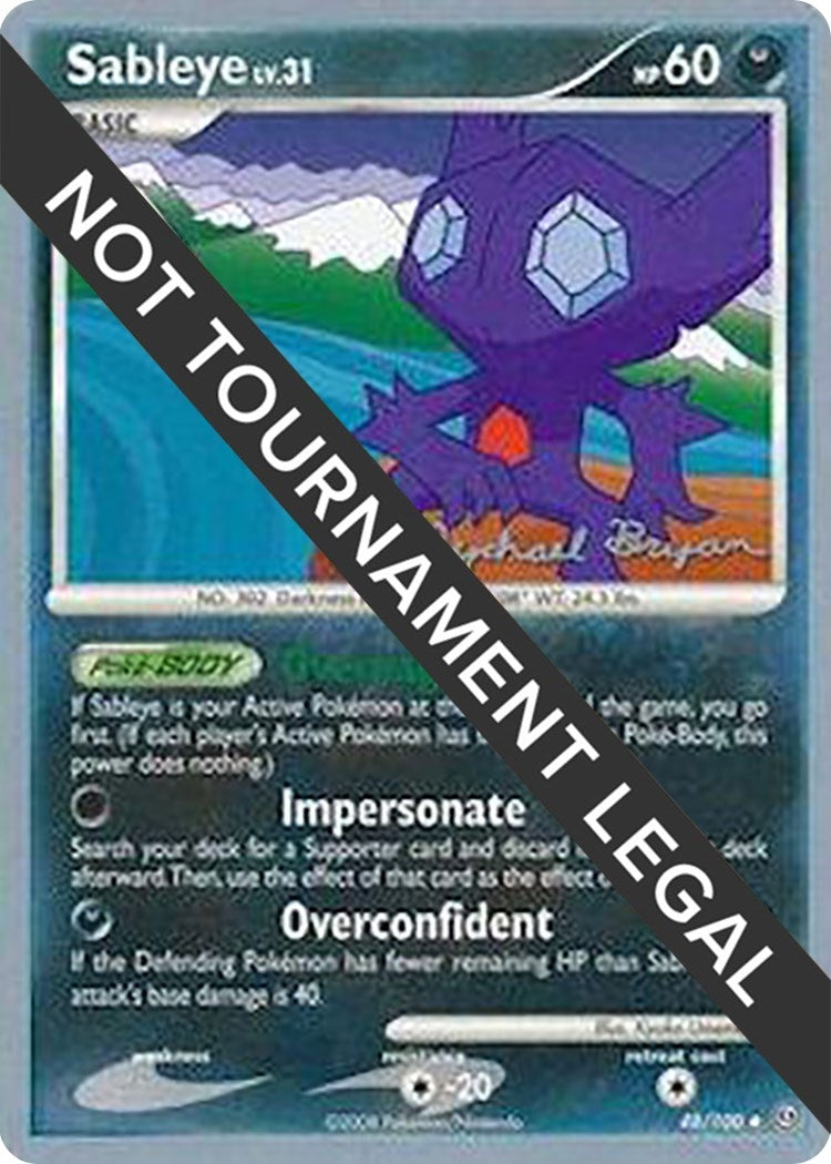 Image for Sableye - 2010 (Mychael Bryan) (World Championship Decks) (48/100) - Pokemon