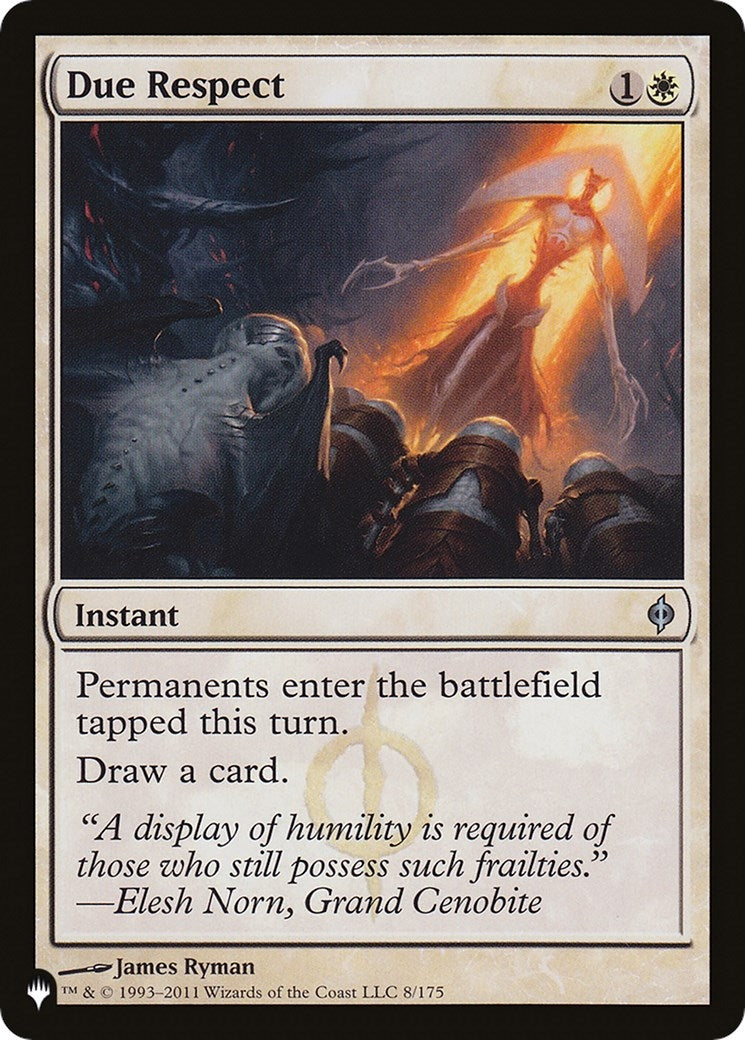 Image for Due Respect (The List Reprints) (8/175) - Magic: The Gathering