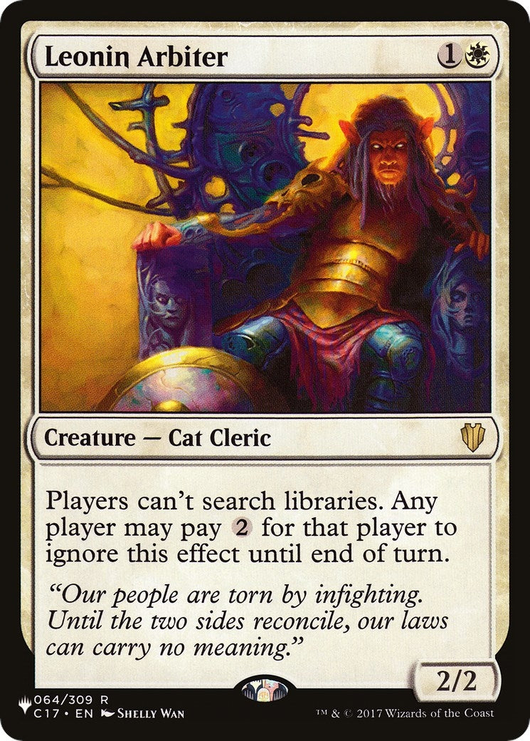 Image for Leonin Arbiter (The List Reprints) (064/309) - Magic: The Gathering