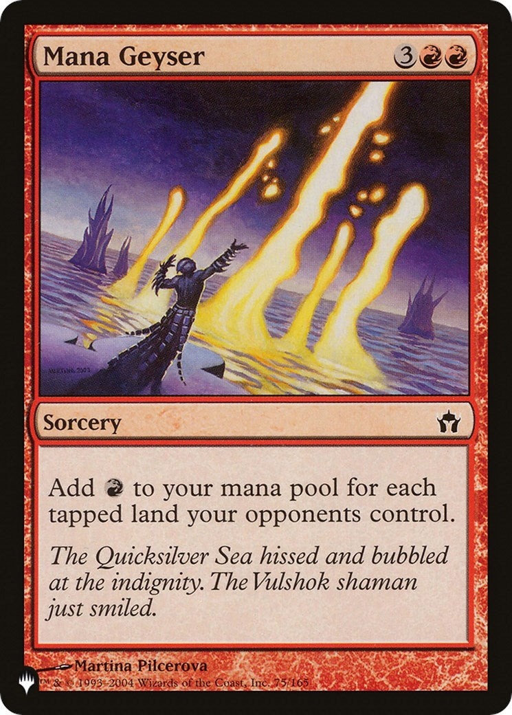 Image for Mana Geyser (The List Reprints) (75/165) - Magic: The Gathering