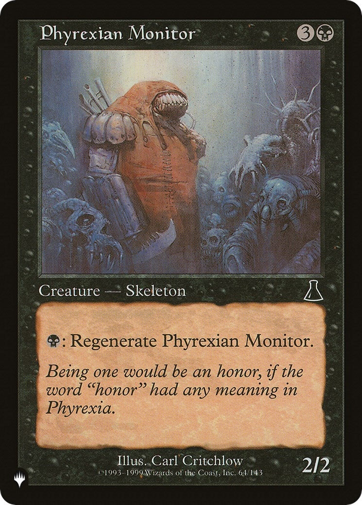 Image for Phyrexian Monitor (The List Reprints) (64/143) - Magic: The Gathering