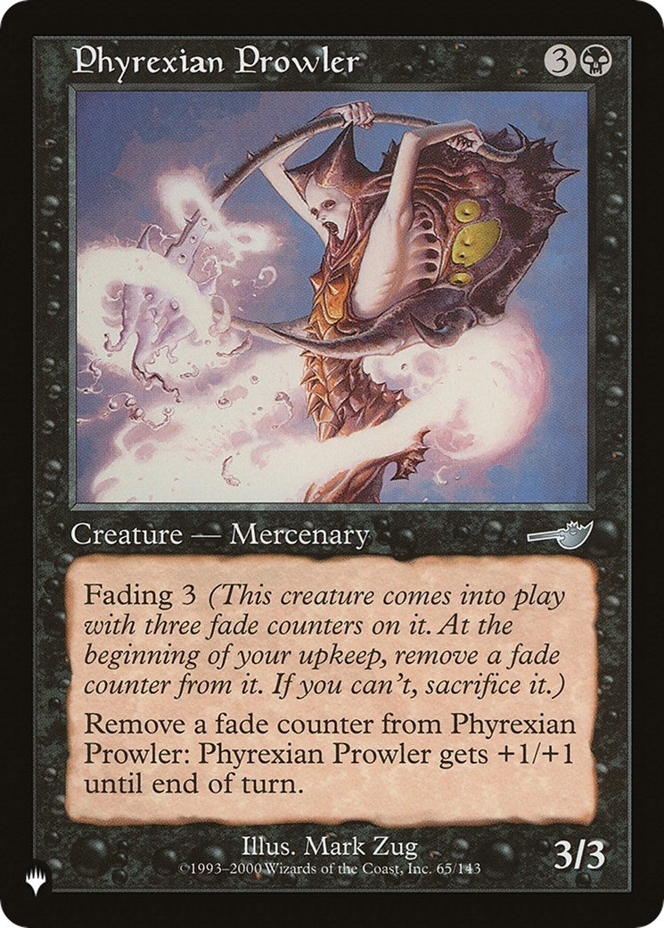 Image for Phyrexian Prowler (The List Reprints) (65/143) - Magic: The Gathering
