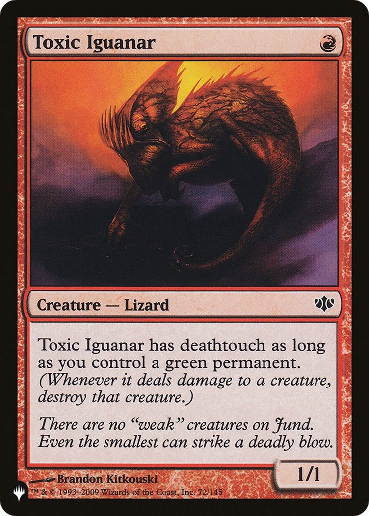 Image for Toxic Iguanar (The List Reprints) (72/145) - Magic: The Gathering