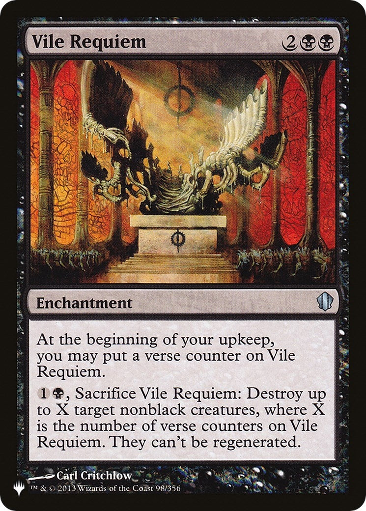 Image for Vile Requiem (C13) (The List Reprints) (98/356) - Magic: The Gathering