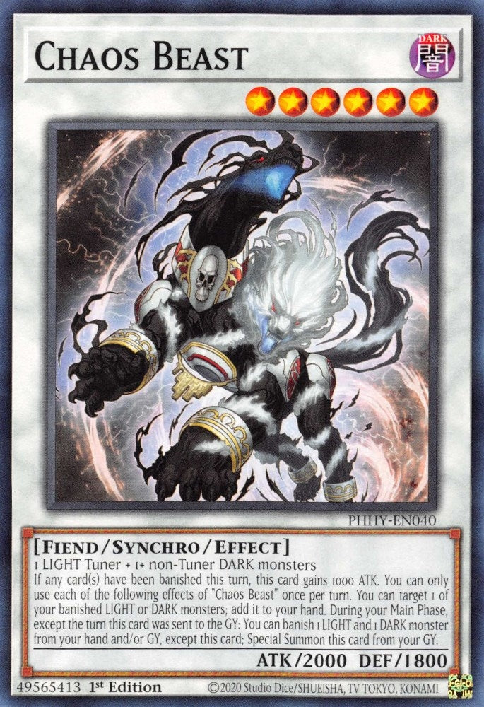 Image for Chaos Beast (Photon Hypernova) (PHHY-EN040) - YuGiOh