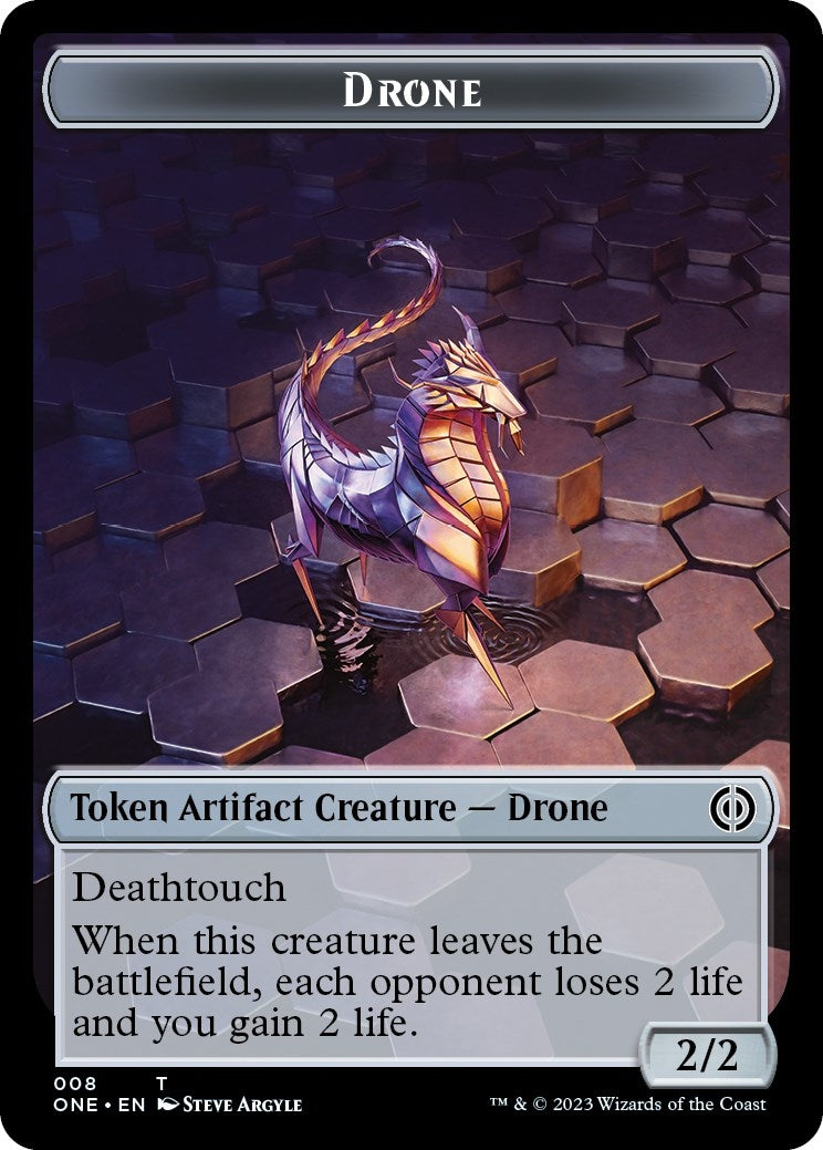 Image for Drone Token (Phyrexia: All Will Be One) (8) - Magic: The Gathering