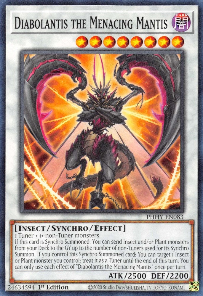 Image for Diabolantis the Menacing Mantis (Photon Hypernova) (PHHY-EN083) - YuGiOh
