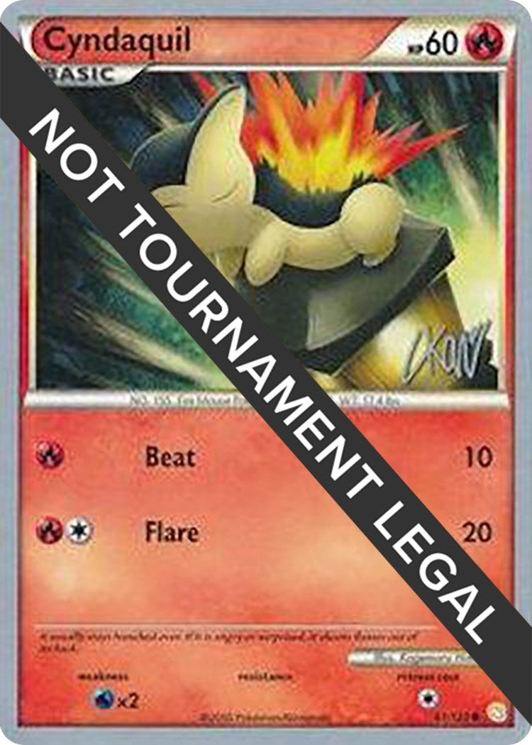 Image for Cyndaquil - 2011 (Christopher Kan) (World Championship Decks) (61/123) - Pokemon