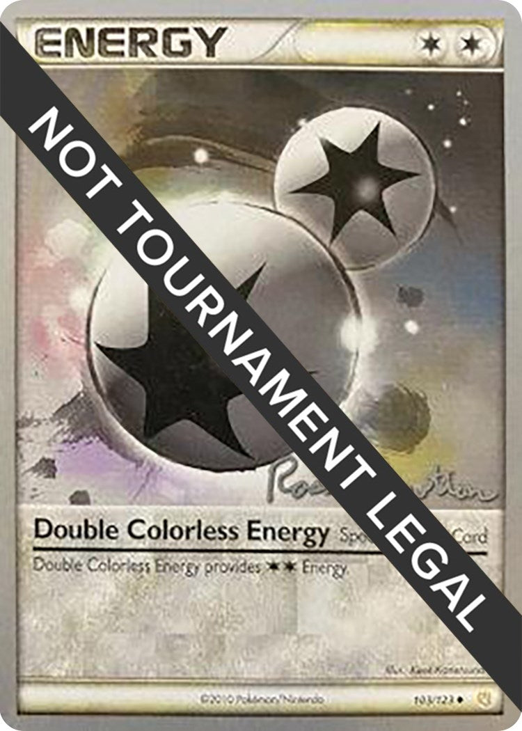 Image for Double Colorless Energy - 2011 (Ross Cawthon) (World Championship Decks) (103/123) - Pokemon
