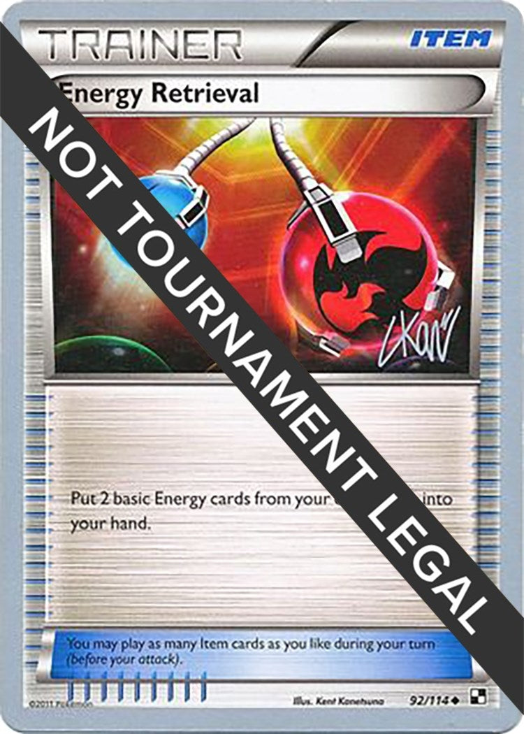 Image for Energy Retrieval - 2011 (Christopher Kan) (World Championship Decks) (92/114) - Pokemon