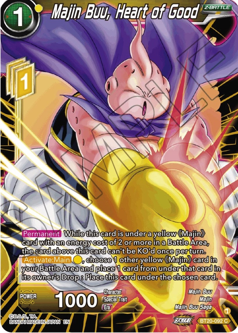 Image for Majin Buu, Heart of Good (Power Absorbed) (BT20-092) - Dragon Ball Super: Masters