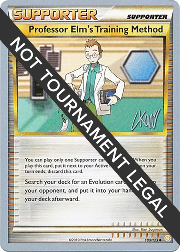 Image for Professor Elm's Training Method - 2011 (Christopher Kan) (World Championship Decks) (100/123) - Pokemon