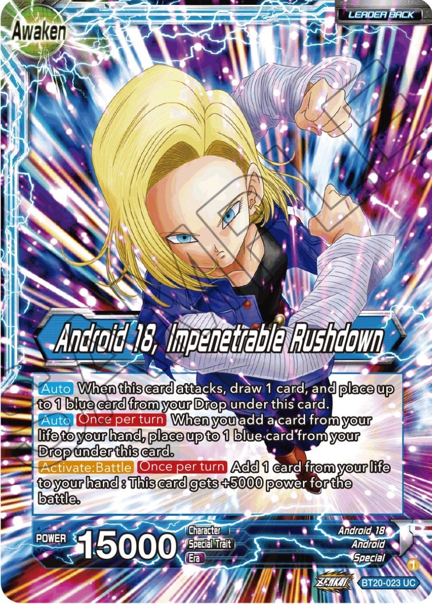 Image for Android 18 // Android 18, Impenetrable Rushdown (Power Absorbed) (BT20-023) - Dragon Ball Super: Masters