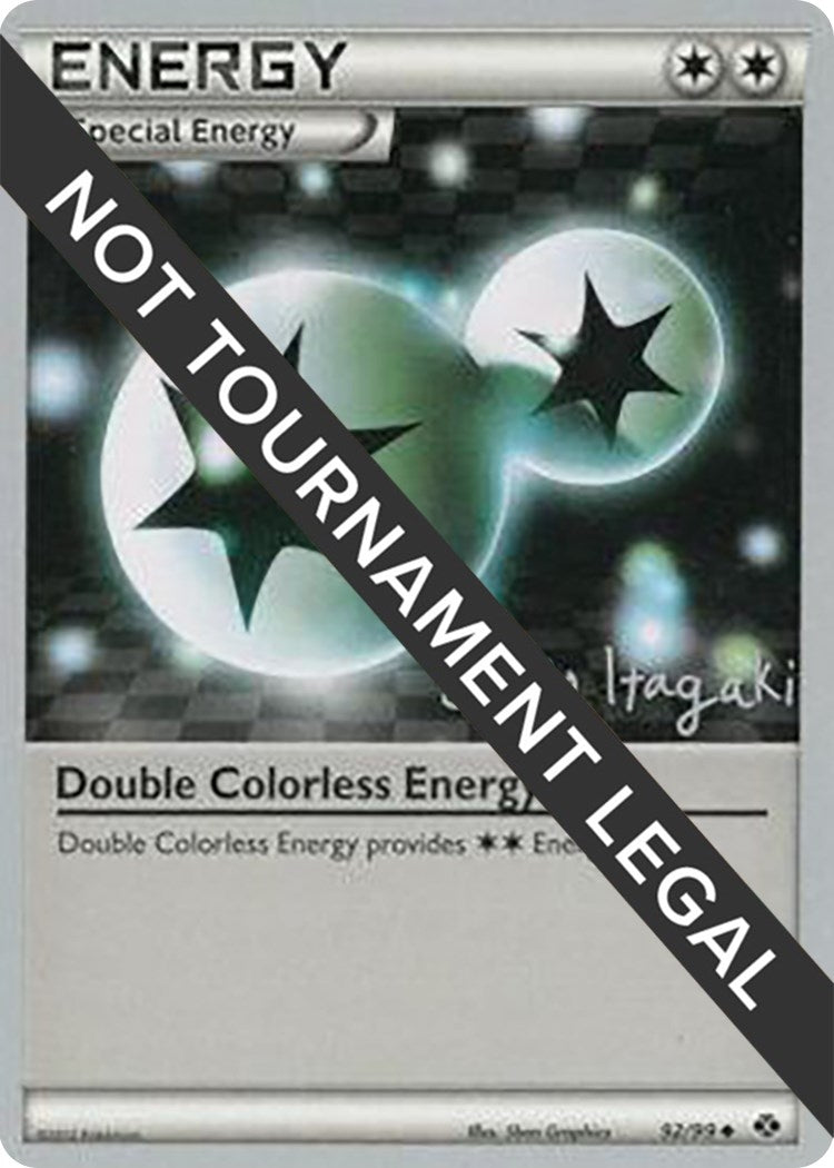 Image for Double Colorless Energy - 2012 (Shuto Itagaki) (World Championship Decks) (92/99) - Pokemon