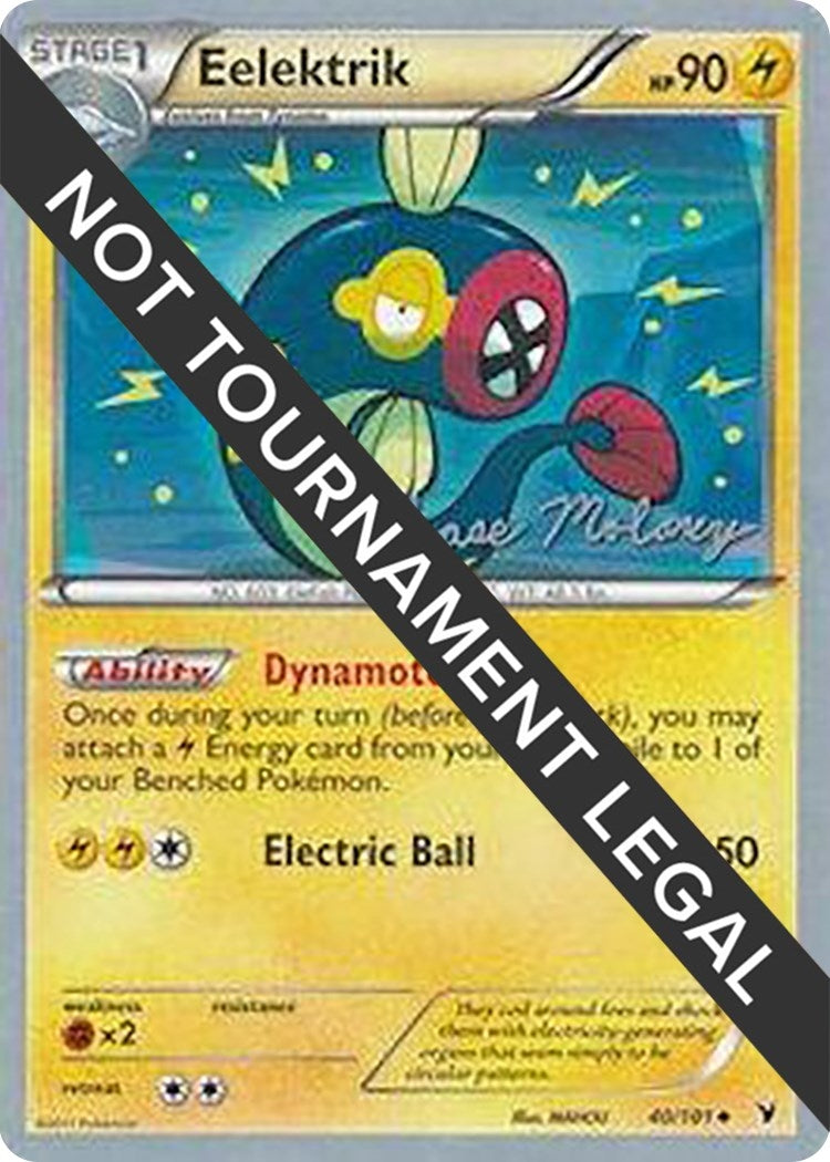 Image for Eelektrik - 2012 (Chase Moloney) (World Championship Decks) (40/101) - Pokemon