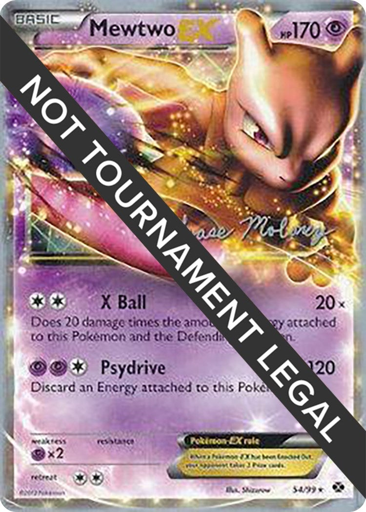 Image for Mewtwo EX - 2012 (Chase Moloney) (World Championship Decks) (54/99) - Pokemon