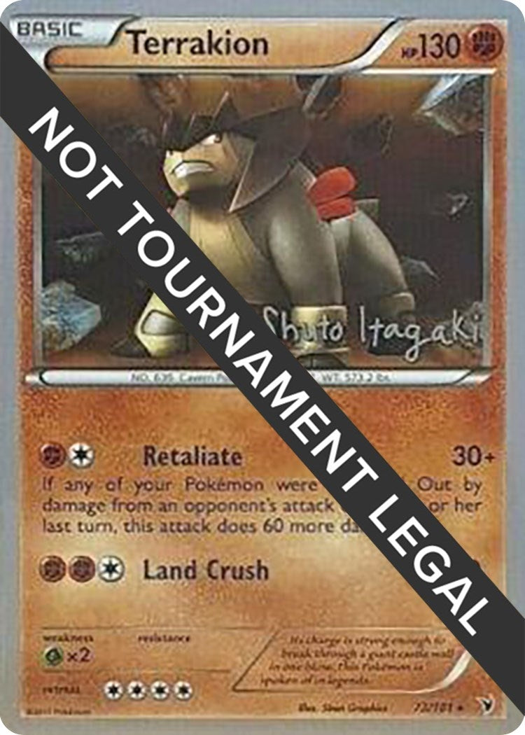 Image for Terrakion - 2012 (Shuto Itagaki) (World Championship Decks) (73/101) - Pokemon