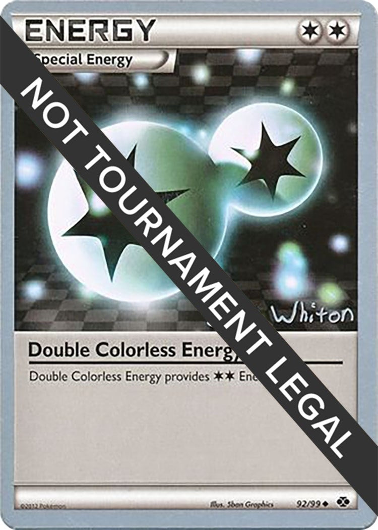 Image for Double Colorless Energy - 2013 (Ian Whiton) (World Championship Decks) (92/99) - Pokemon