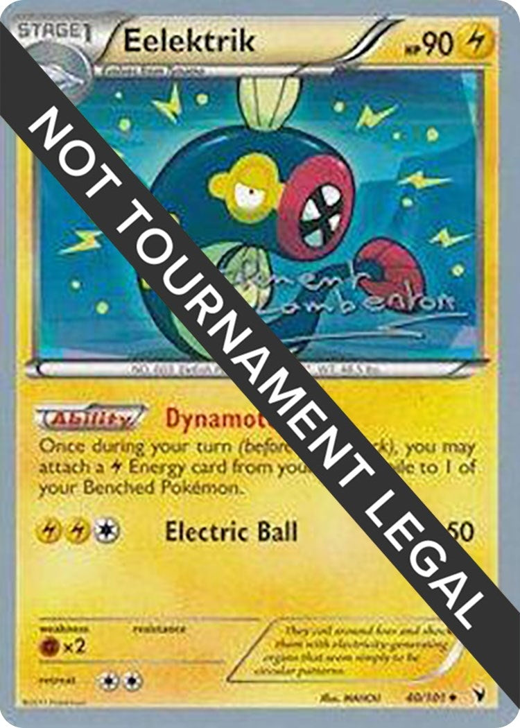 Image for Eelektrik - 2013 (Clement Lamberton) (World Championship Decks) (40/101) - Pokemon