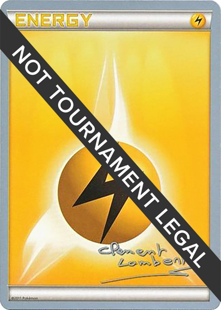 Image for Lightning Energy - 2013 (Clement Lamberton) (World Championship Decks) - Pokemon
