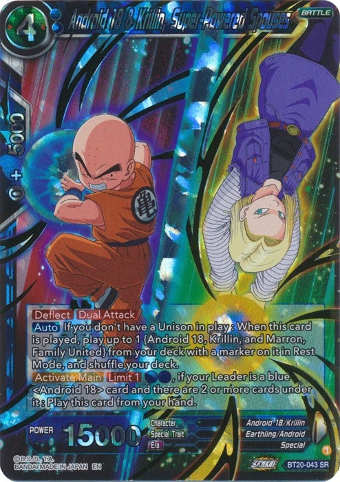 Image for Android 18 & Krillin, Super-Powered Spouses (Power Absorbed) (BT20-043) - Dragon Ball Super: Masters
