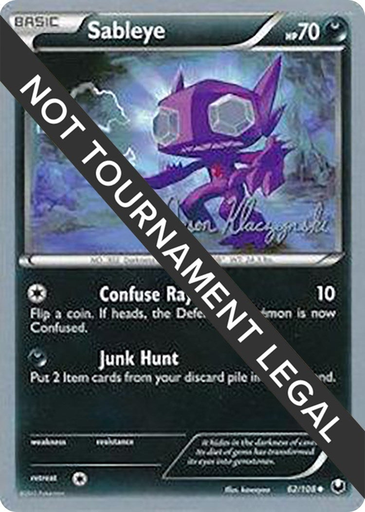 Image for Sableye - 2013 (Jason Klaczynski) (World Championship Decks) (62/108) - Pokemon