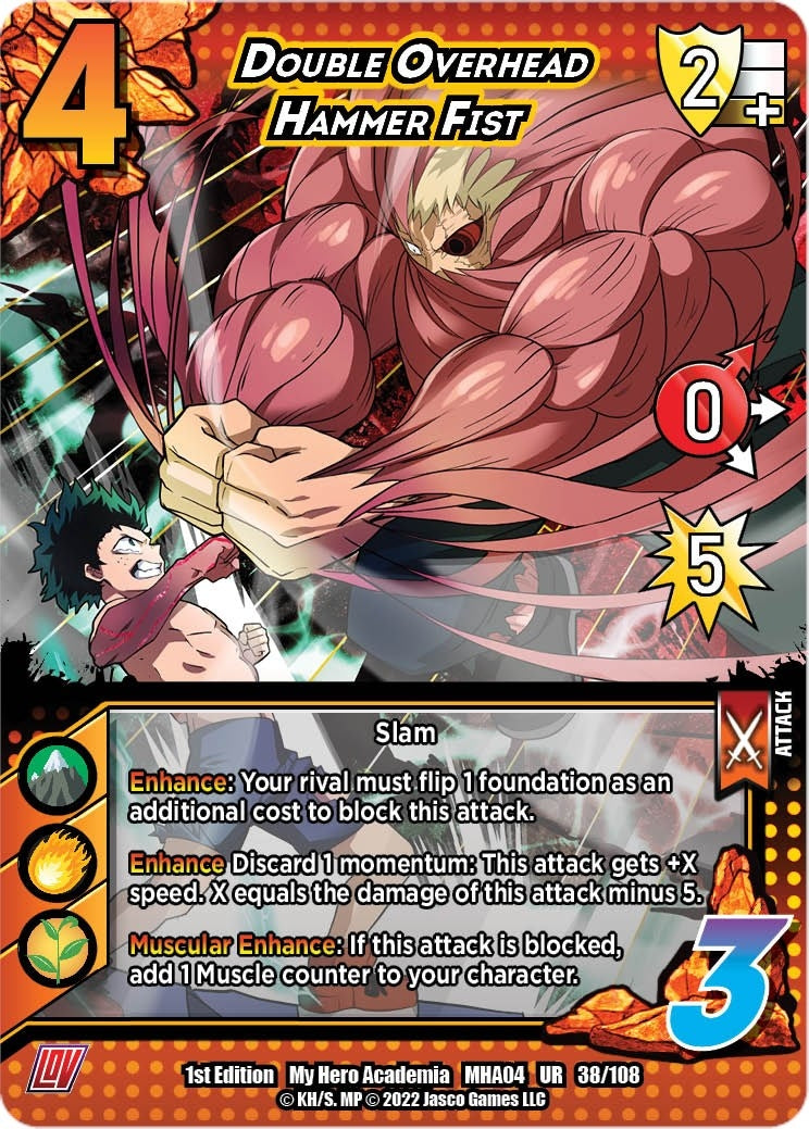 Image for Double Overhead Hammer Fist (UniVersus: My Hero Academia: League of Villains) (038/108) - UniVersus