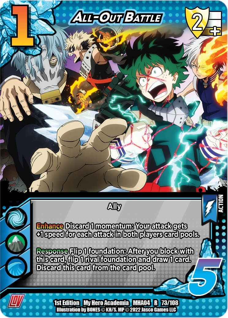 Image for All-Out Battle (UniVersus: My Hero Academia: League of Villains) (073/108) - UniVersus
