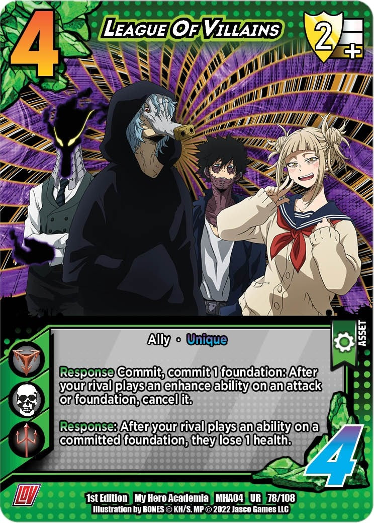 Image for League Of Villains (UniVersus: My Hero Academia: League of Villains) (078/108) - UniVersus