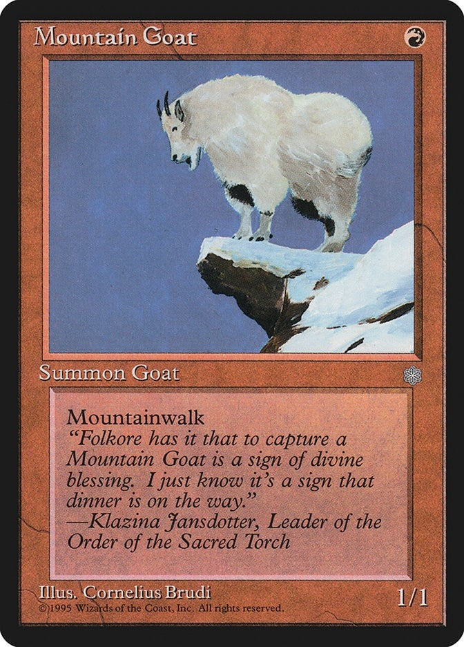 Image for Mountain Goat (Ice Age) - Magic: The Gathering