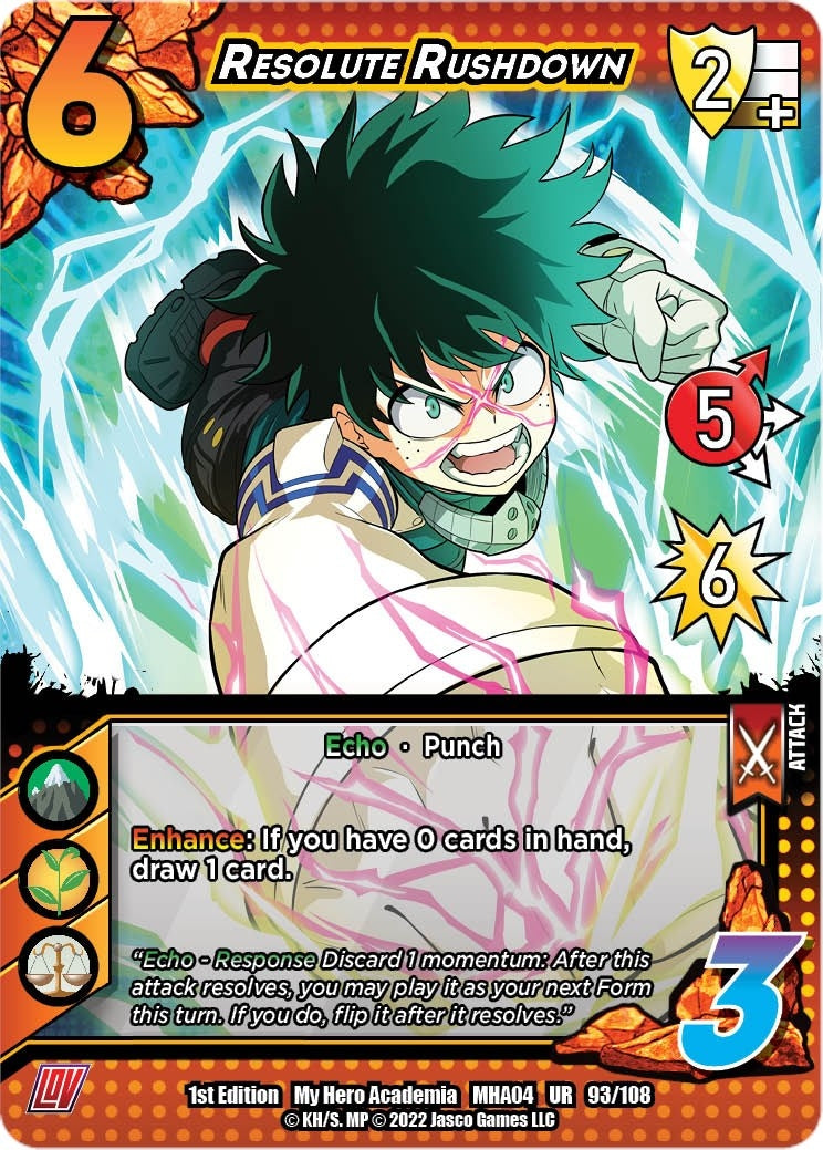 Image for Resolute Rushdown (UniVersus: My Hero Academia: League of Villains) (093/108) - UniVersus