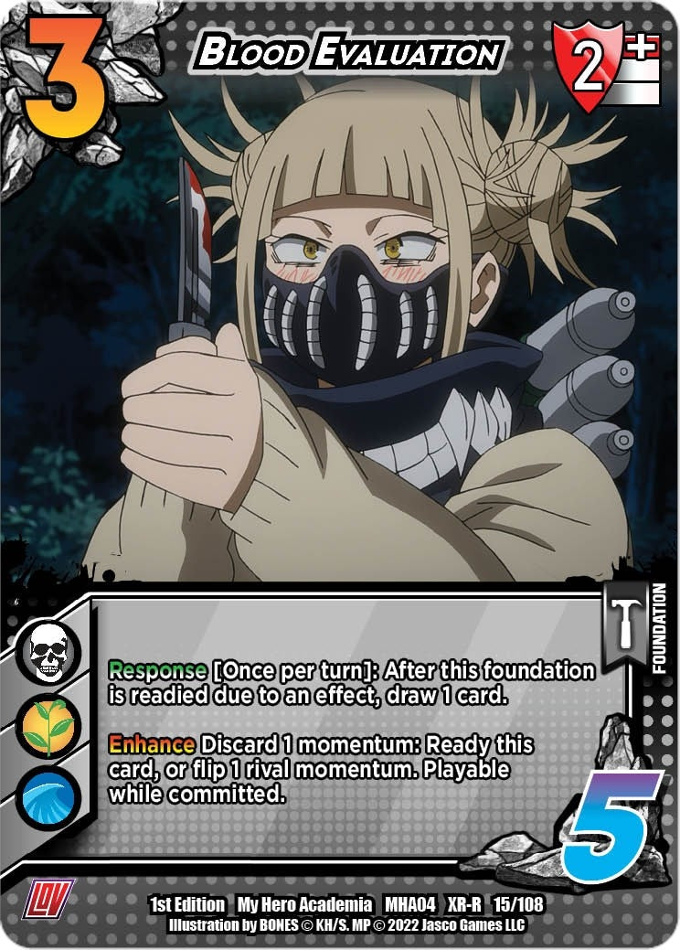 Image for Blood Evaluation (XR) (UniVersus: My Hero Academia: League of Villains) (015/108) - UniVersus