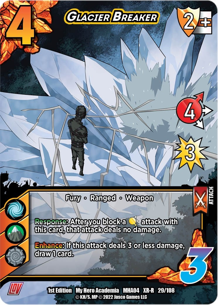 Image for Glacier Breaker (XR) (UniVersus: My Hero Academia: League of Villains) (029/108) - UniVersus