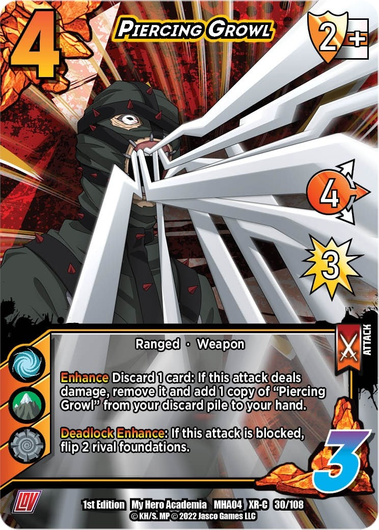 Image for Piercing Growl (XR) (UniVersus: My Hero Academia: League of Villains) (030/108) - UniVersus