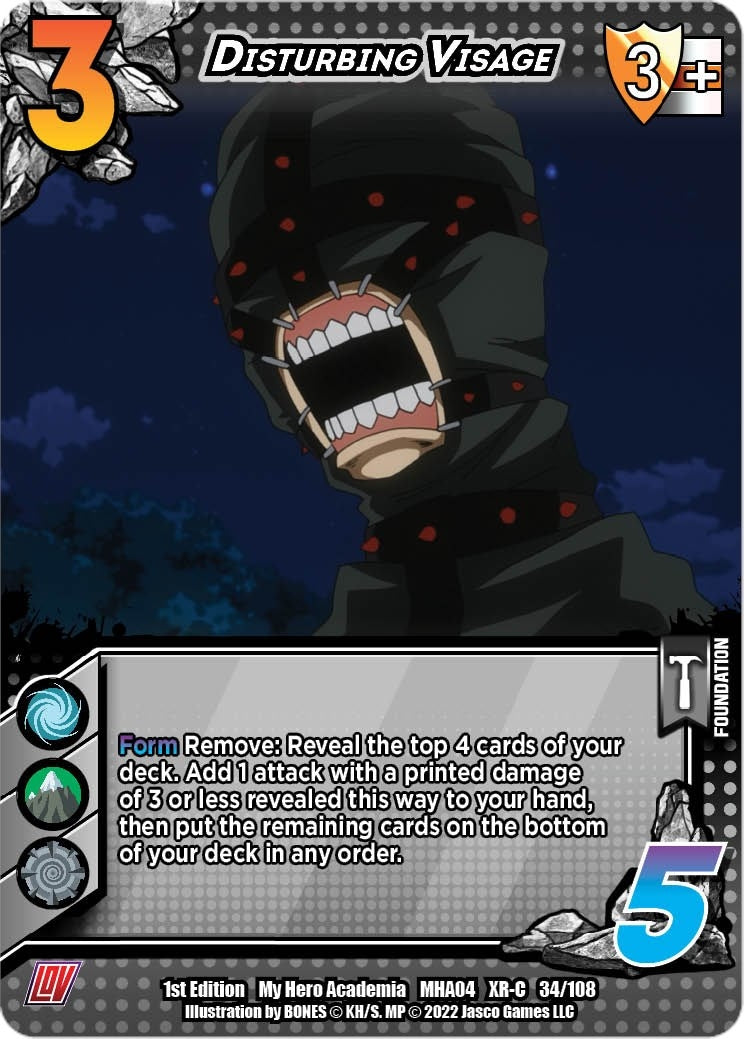 Image for Disturbing Visage (XR) (UniVersus: My Hero Academia: League of Villains) (034/108) - UniVersus