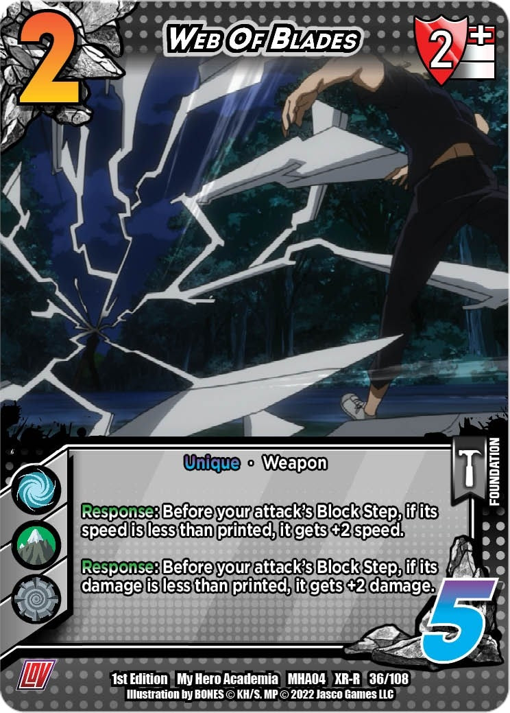 Image for Web Of Blades (XR) (UniVersus: My Hero Academia: League of Villains) (036/108) - UniVersus