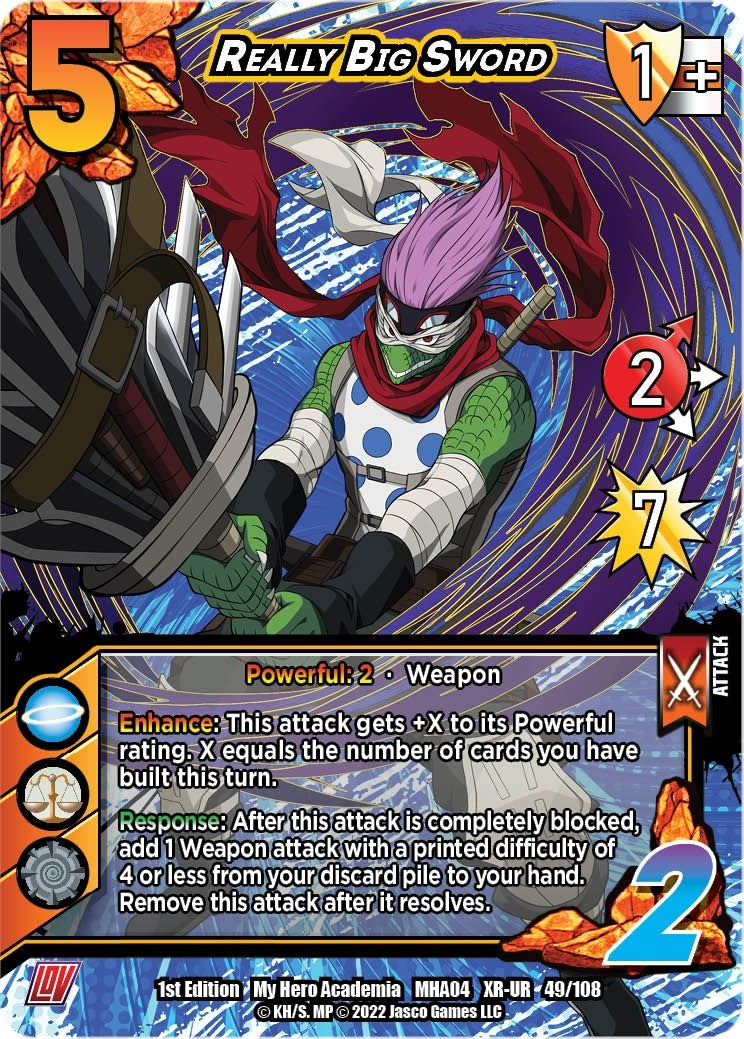 Image for Really Big Sword (XR) (UniVersus: My Hero Academia: League of Villains) (049/108) - UniVersus