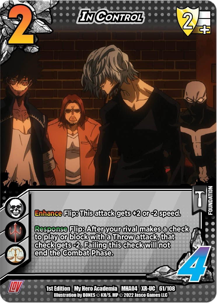 Image for In Control (XR) (UniVersus: My Hero Academia: League of Villains) (061/108) - UniVersus