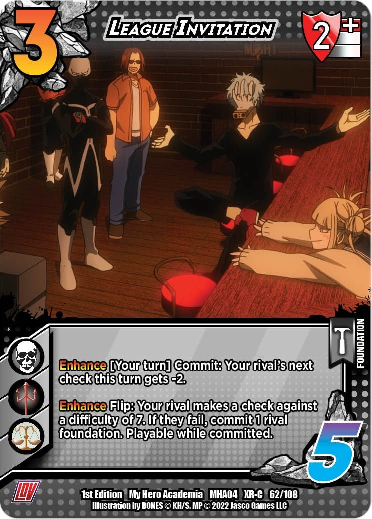 Image for League Invitation (XR) (UniVersus: My Hero Academia: League of Villains) (062/108) - UniVersus